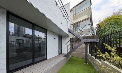 東五反田の家/House in Higashigotanda (テラス)