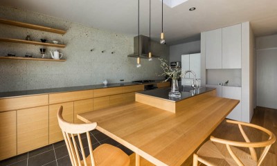 LDK｜夫婦で暮らすミニマルな木造空間　：　大津の住宅