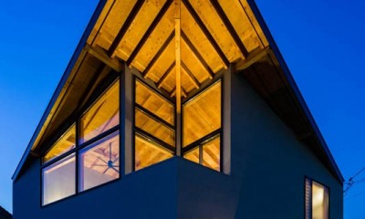 ファサード｜夫婦で暮らすミニマルな木造空間　：　大津の住宅