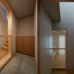 墨田の住宅 -室内階段のあるマンションリノベーション--玄関・ホール