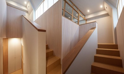 墨田の住宅 -室内階段のあるマンションリノベーション- (室内階段)