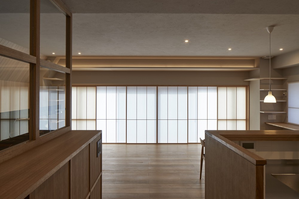 青木律典｜デザインライフ設計室「墨田の住宅 -室内階段のあるマンションリノベーション-」