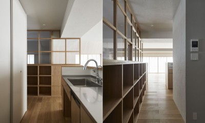 墨田の住宅 -室内階段のあるマンションリノベーション- (キッチン)