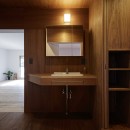鎌倉の住宅 -ゆるやかな繋がりのあるリノベーション-の写真 洗面室