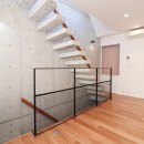 空間を仕切る壁は作らない。デザイナーズ物件のワンルームリノベーション。の写真 階段