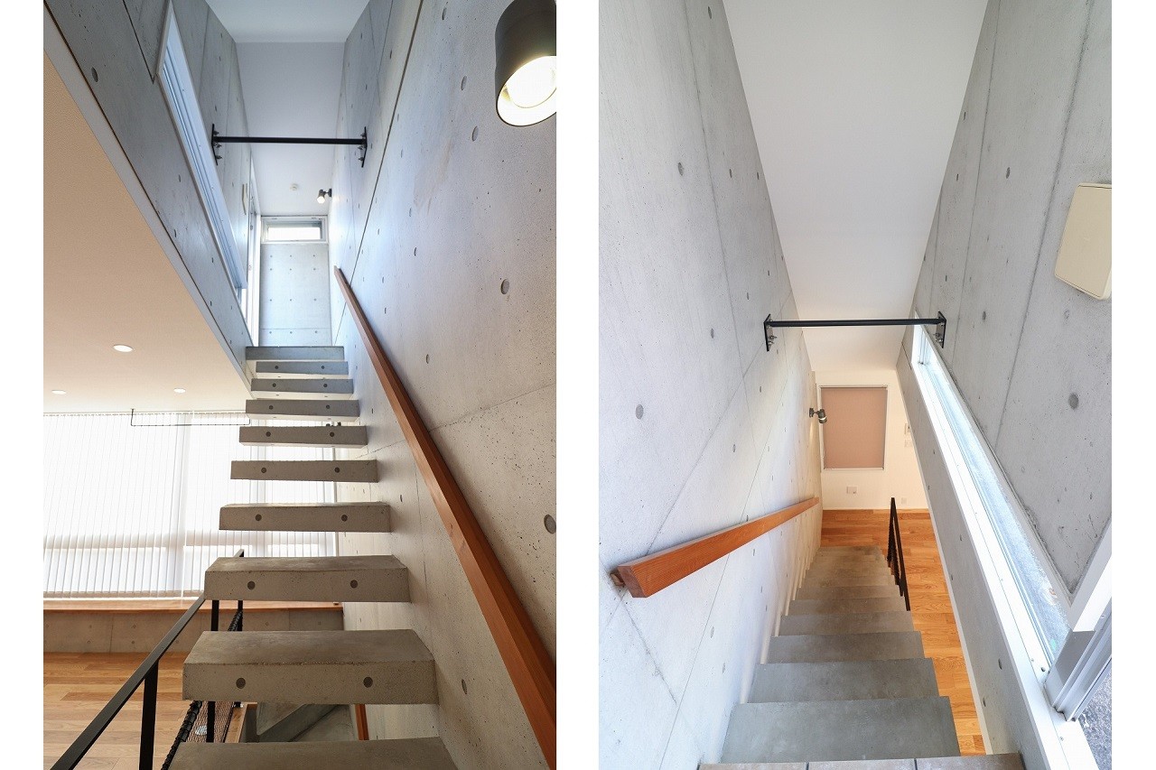 その他事例：階段（空間を仕切る壁は作らない。デザイナーズ物件のワンルームリノベーション。）