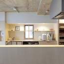 登美ヶ丘のマンションリフォーム／ありのままの質感を活かした風通しの良い家の写真 キッチン収納