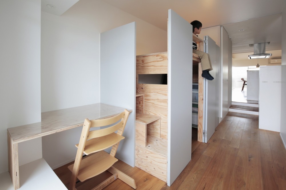 ニュートラル建築設計事務所「小さくて楽しい部屋の計画／都島のマンションリフォーム 子ども室改修計画」