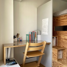 小さくて楽しい部屋の計画／都島のマンションリフォーム 子ども室改修計画 (デスク)