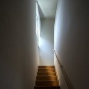 athena｜回遊性のある平屋に階段を二つ加え、立体回遊にしながら南北に風や視線の抜ける間取りを考えるの写真 階段