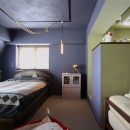 鳥ファーストな住まいに。５羽＋１人で暮らすためのマンションリノベーションの写真 リビング兼ベッドルームの広いワンルーム