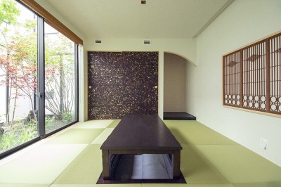景色を愉しめる離れのような和室 (景色を擁する回廊の家／神奈川県鎌倉市)