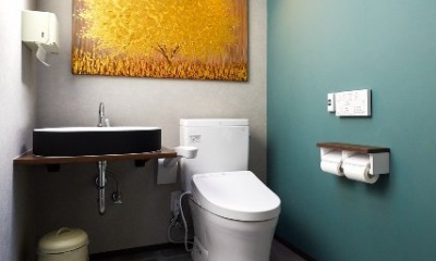 デイサービスのイメージを一新した、カフェのような介護福祉施設 (トイレ)