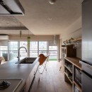 シャビーシックなアールの空間の写真 キッチン