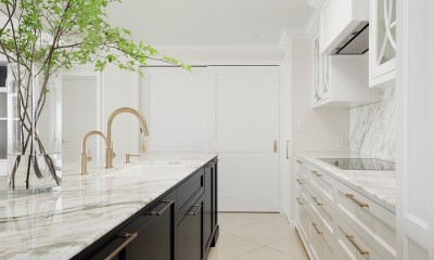 Kitchen｜上質な大人のインテリア～築30年越えのビンテージマンションを終の棲家へフルリノベーション