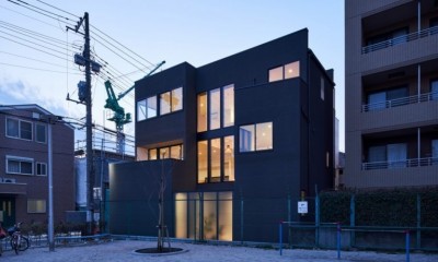 曳舟の家/House in Hikifune (外観)