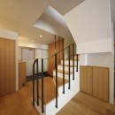 上野のマンションリノベーションの写真 玄関、階段