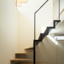 三鷹の家 〜スキップフロアのある吹抜け〜の写真 スケルトン階段