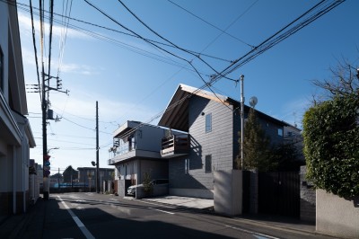 大田区の家 〜のびやかな梁現しの屋根〜 (外観)