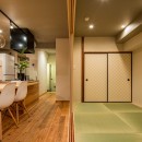 アイランドキッチンと広々ＬＤＫの 暮らしを愉しむ家の写真 和室スペース