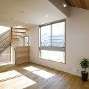 西東京の家～旗竿敷地の狭小住宅～の写真 リビング