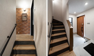 ライダースJKTが似合う空間 (階段)