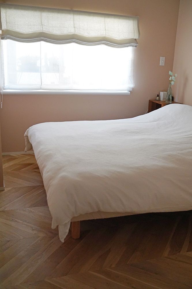 ベッドルーム事例：ベッドルーム（東京都T様邸　ーマンション２戸を繋げた大きいアイランドキッチンのある家ー）
