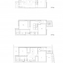 竪格子の家『都心に建つ木造３階建ての2世帯住宅』の写真 平面図