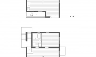 PeaceTrees 『RC造3階建ての共同住宅』 (２,３階平面図)