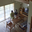 鎌倉山の家～茶室のある詫び寂びの家の写真 リビング
