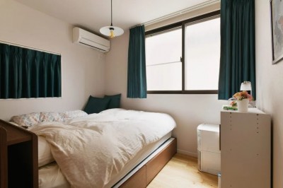 寝室 (日当たりの良いLDKを実現した回遊動線で家事楽な家)