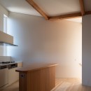 下田町の家_変形敷地を活かした多角形の住まいの写真 キッチン