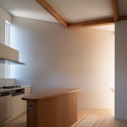 キッチン (下田町の家_変形敷地を活かした多角形の住まい)