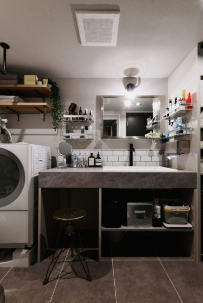 実験室みたいな洗面室もお気に入り❤ (インダストリアル　最高！)