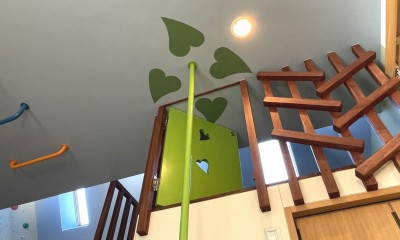 楽しさいっぱいの子供部屋改修 (豆の木を登り「鳥の巣」へ)