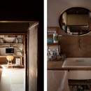 築７８年の古民家に住まう　〜上野桜木あたり〜の写真 床の間書斎、廊下の簡易洗面台
