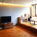 お気に入りの「unicoの家具」に合わせたLDKリノベーション〜福岡市早良区〜の写真 小上がり