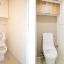 ファミリー向け！「対面キッチン」×「アクセントタイル」でちょうどいい暮らし｜3LDK・70平米の写真 トイレ（ビフォーアフター）