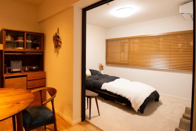 ベッドルーム事例：睡眠の質を良くする寝室（築古物件のいいところを活かして理想の住まいを手に入れる　part2）