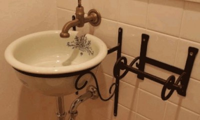 【豊中市】旧家の日常スペースをリノベーション (トイレ レトロ水栓)