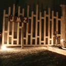 【摂津市 店舗】純和風の古民家の特長を最大活用しリノベーションの写真 外観 夜 ライトアップ 看板