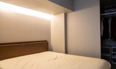 寝室｜小上がり和室のあるモダンな住まい。高層マンションリノベーション。