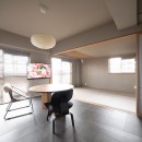 ホテルのような空間に日本の伝統美と温もりを加えたリノベーションの写真 和室