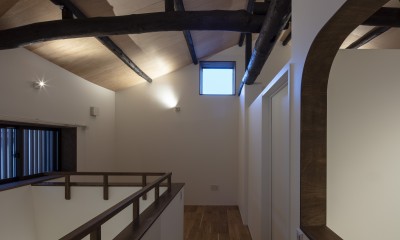 3Rハウス：小さくとも開放感あふれる家 (2階　廊下)