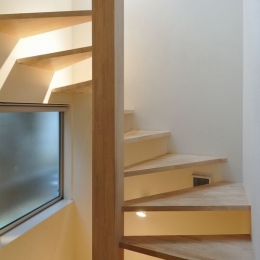 階段 (FU-HOUSE15  en　プライバシーを守りながらまちに開く住宅)