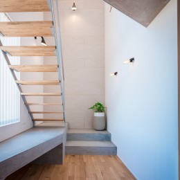 余白のある空間との繋がり　和歌山橋本の家 (階段)