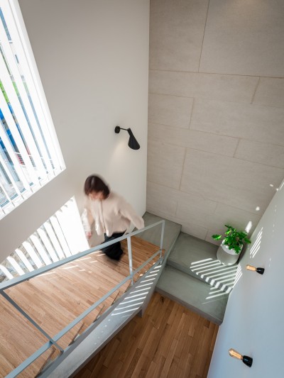 階段 (余白のある空間との繋がり　和歌山橋本の家)