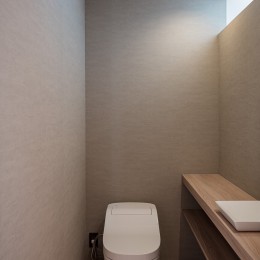 余白のある空間との繋がり　和歌山橋本の家 (トイレ)