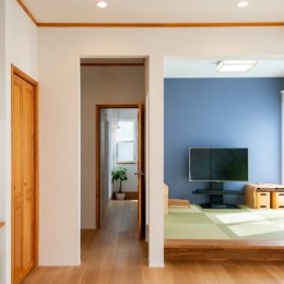 憧れのkitchenhouseが似合う　光溢れるリビングダイニングのある家　part1 (リビングにちょうどいい広さの「コアガリ和室」。)