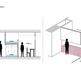 リビングダイニングの広さはそのまま、造作した二段ベッドで個室を増やした３ＬＤＫ。